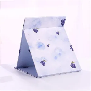 Makeup Mirror Vanity Makeup Mirror Square Makeup Mirror Portable Vanity Mirror Fruit Pattern Folding Cosmetic Mirror Pocket Compact Mirror Makeup Vanity Cosmetic Mirror (Color : K)