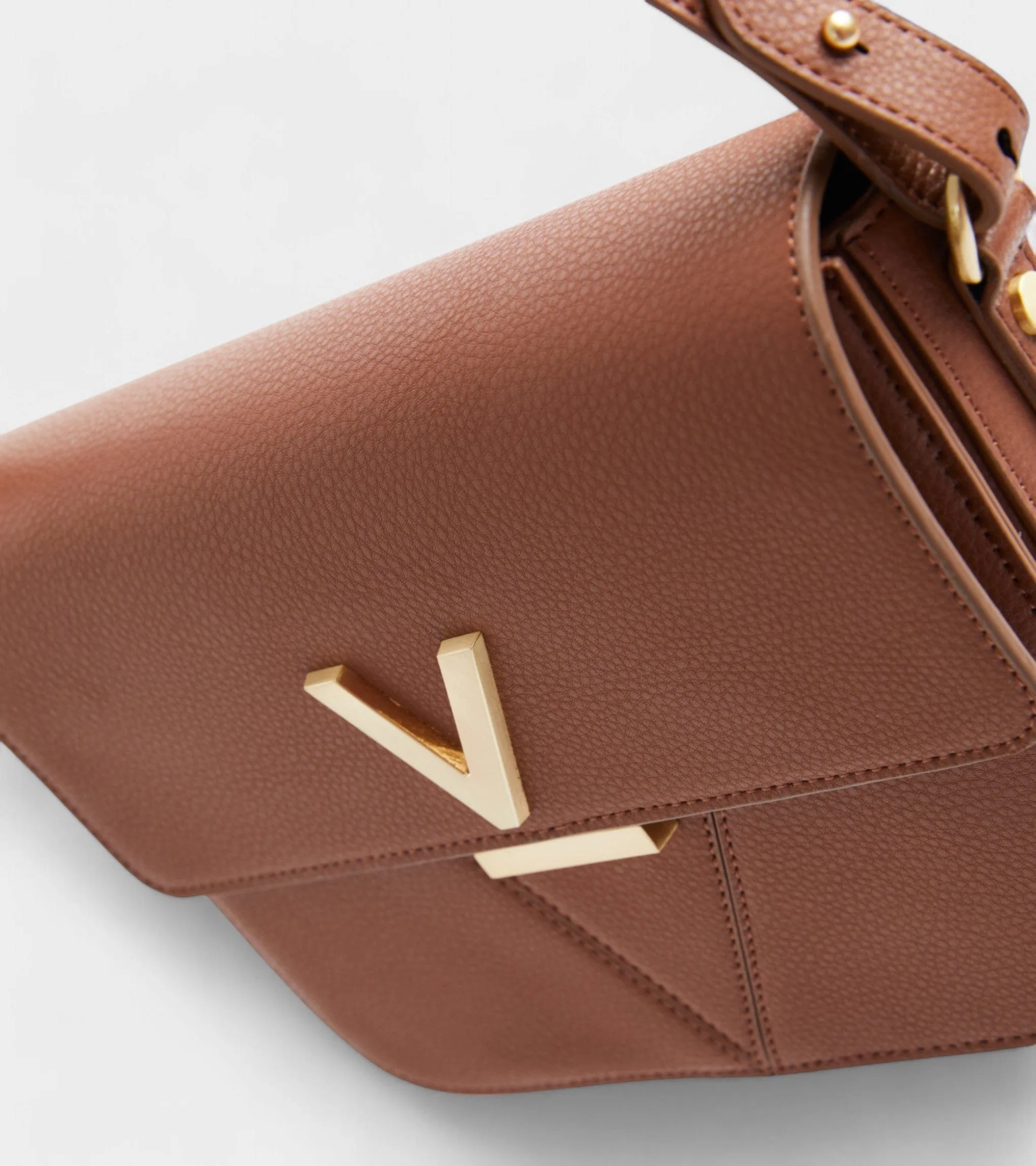 Margot Vegan Bio-Based Bamboo Leather Crossbody | Brown