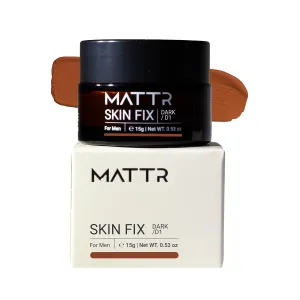 MATTR Skin Fix - Luxury - Easy for Men - Tinted Concealer - Visibly Covers Fine Lines, Under-Eye Bags, Razor Burns, Pimples - Vegan Makeup - Perfect for Gym Bag or Travel - 15g (D1)