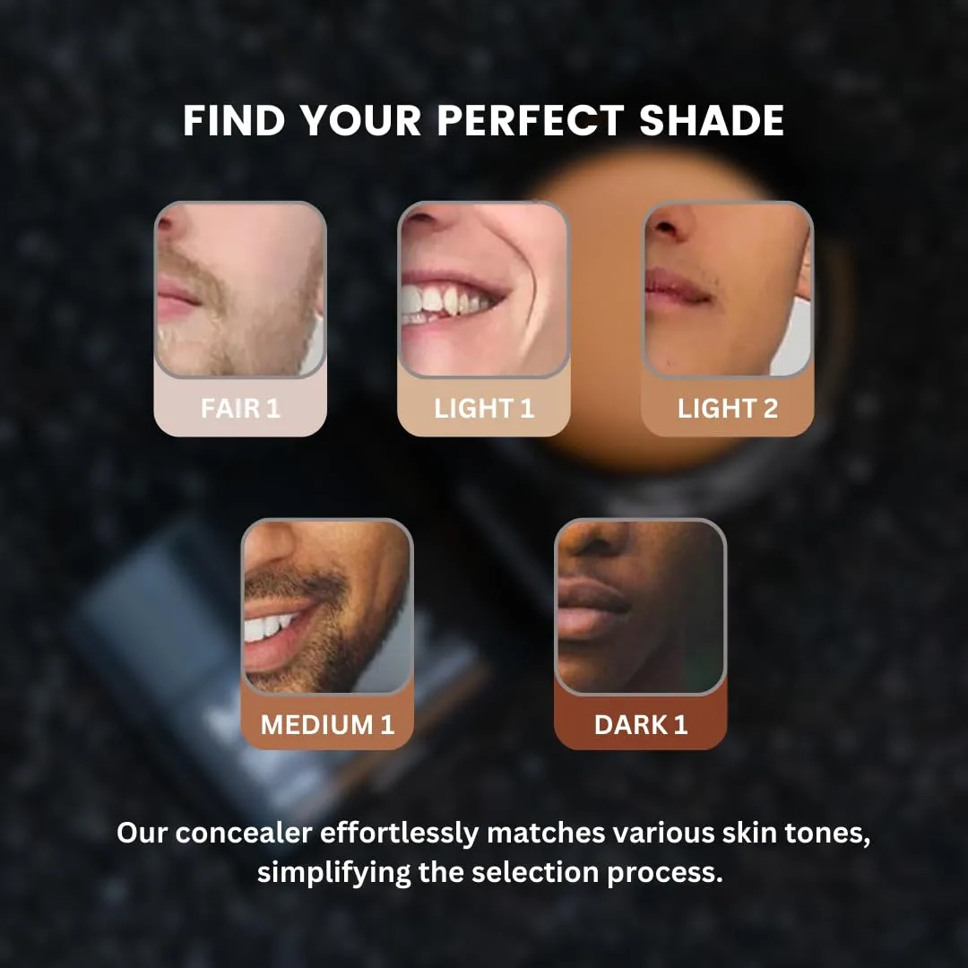MATTR Skin Fix - Luxury - Easy for Men - Tinted Concealer - Visibly Covers Fine Lines, Under-Eye Bags, Razor Burns, Pimples - Vegan Makeup - Perfect for Gym Bag or Travel - 15g (D1)