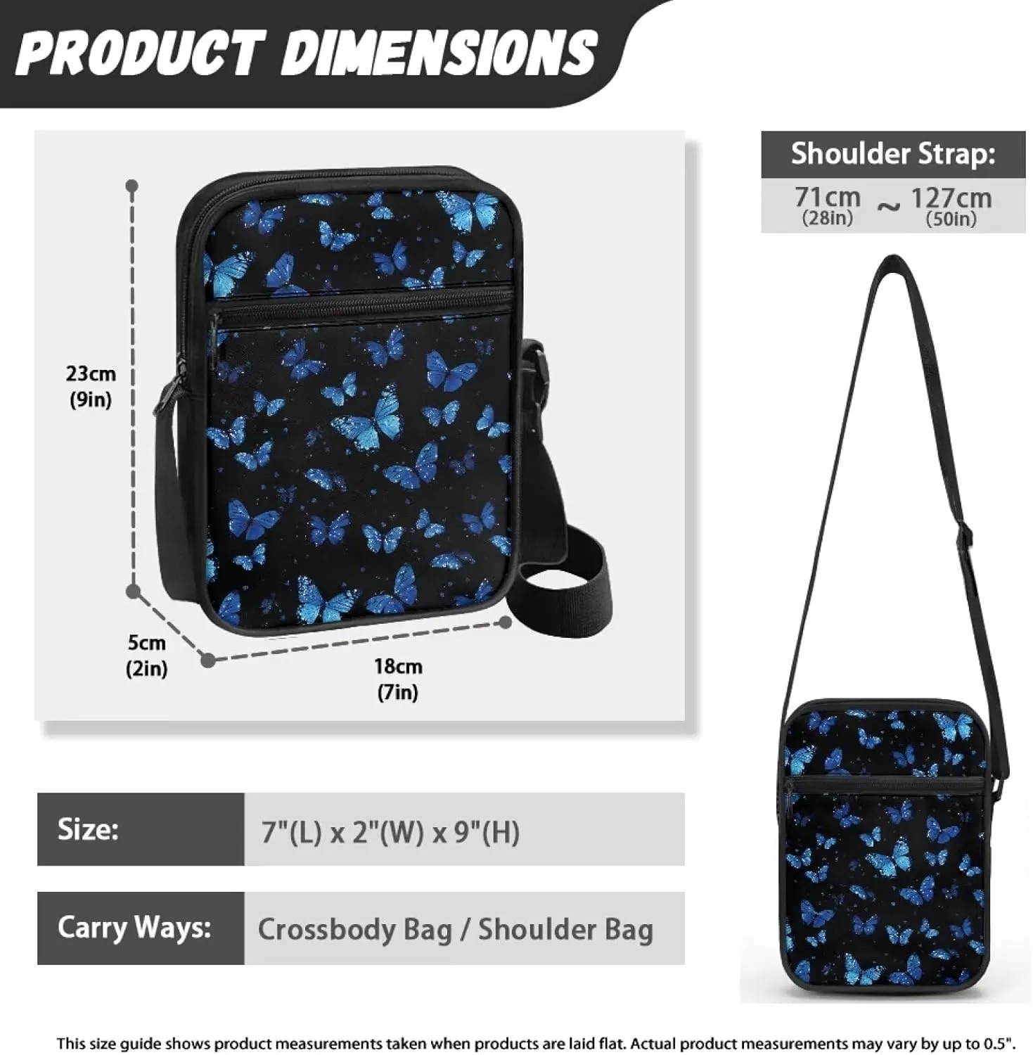 Messenger Bag for Women Crossbody Cell Phone Purse Small Shoulder Pouch for Outdoor