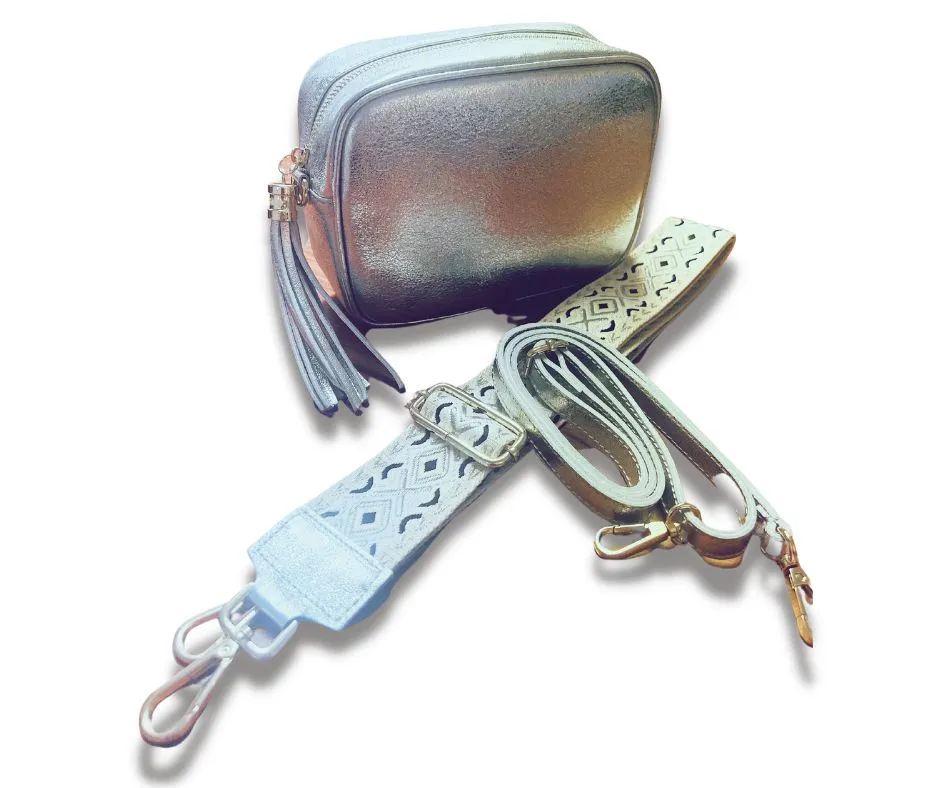 Metalic crossbody bag