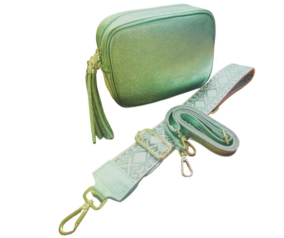 Metalic crossbody bag
