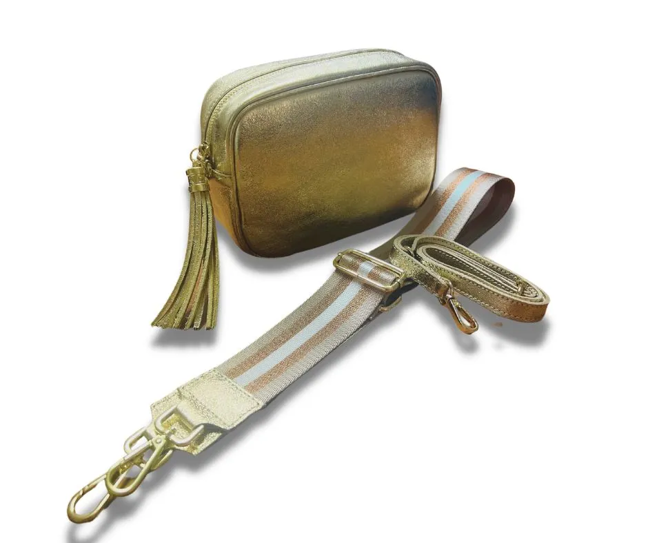 Metalic crossbody bag