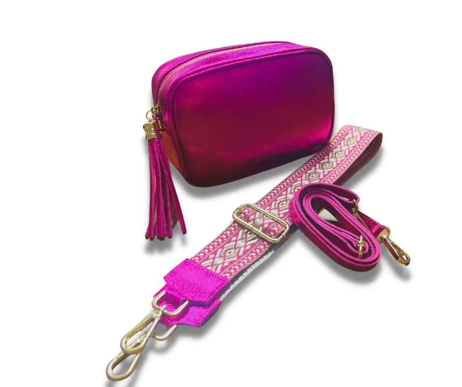 Metalic crossbody bag