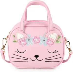 mibasies Toddler Purse for Little Girls Handbags Kids Age 3-8 Cat purse