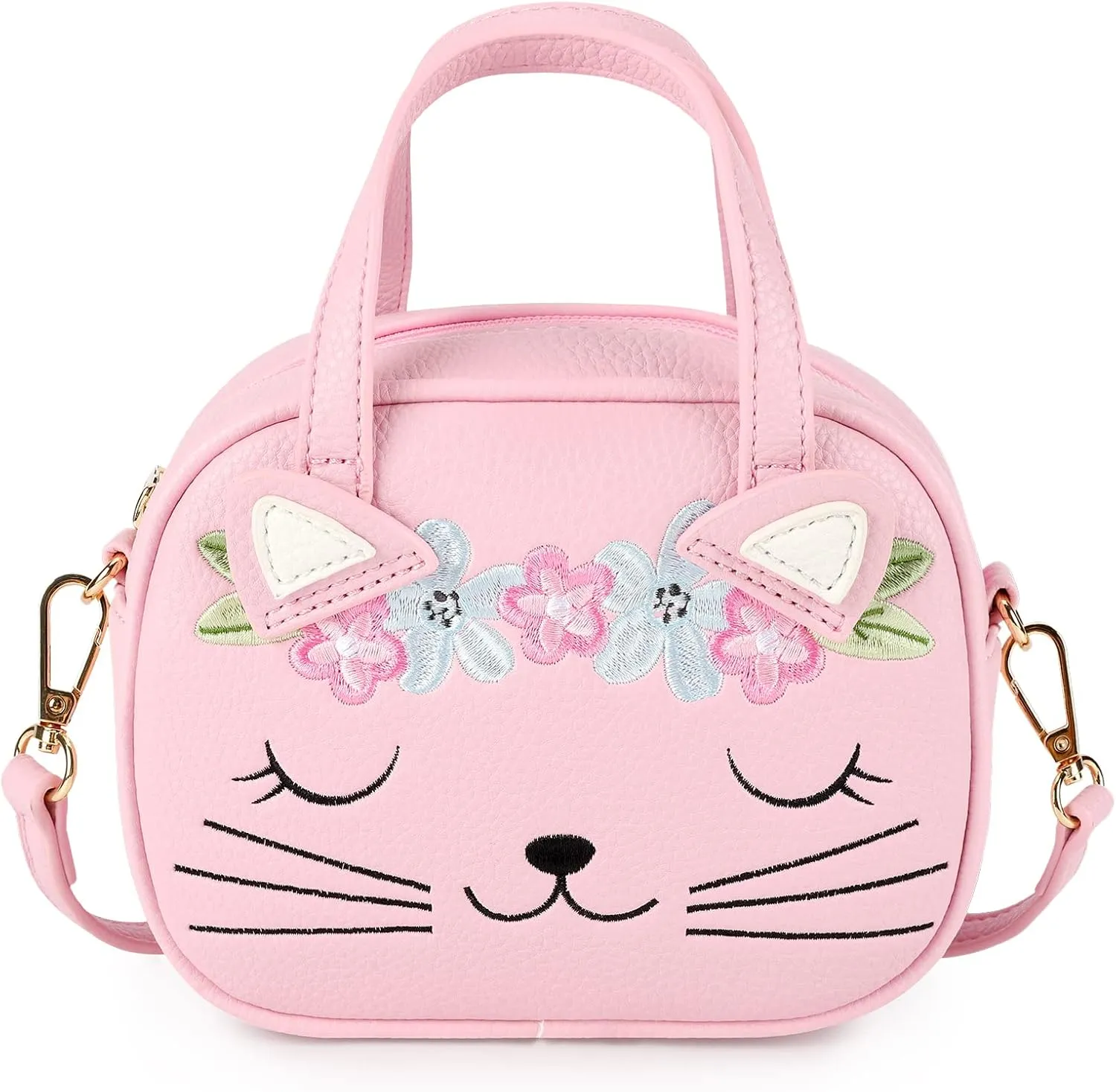 mibasies Toddler Purse for Little Girls Handbags Kids Age 3-8 Cat purse