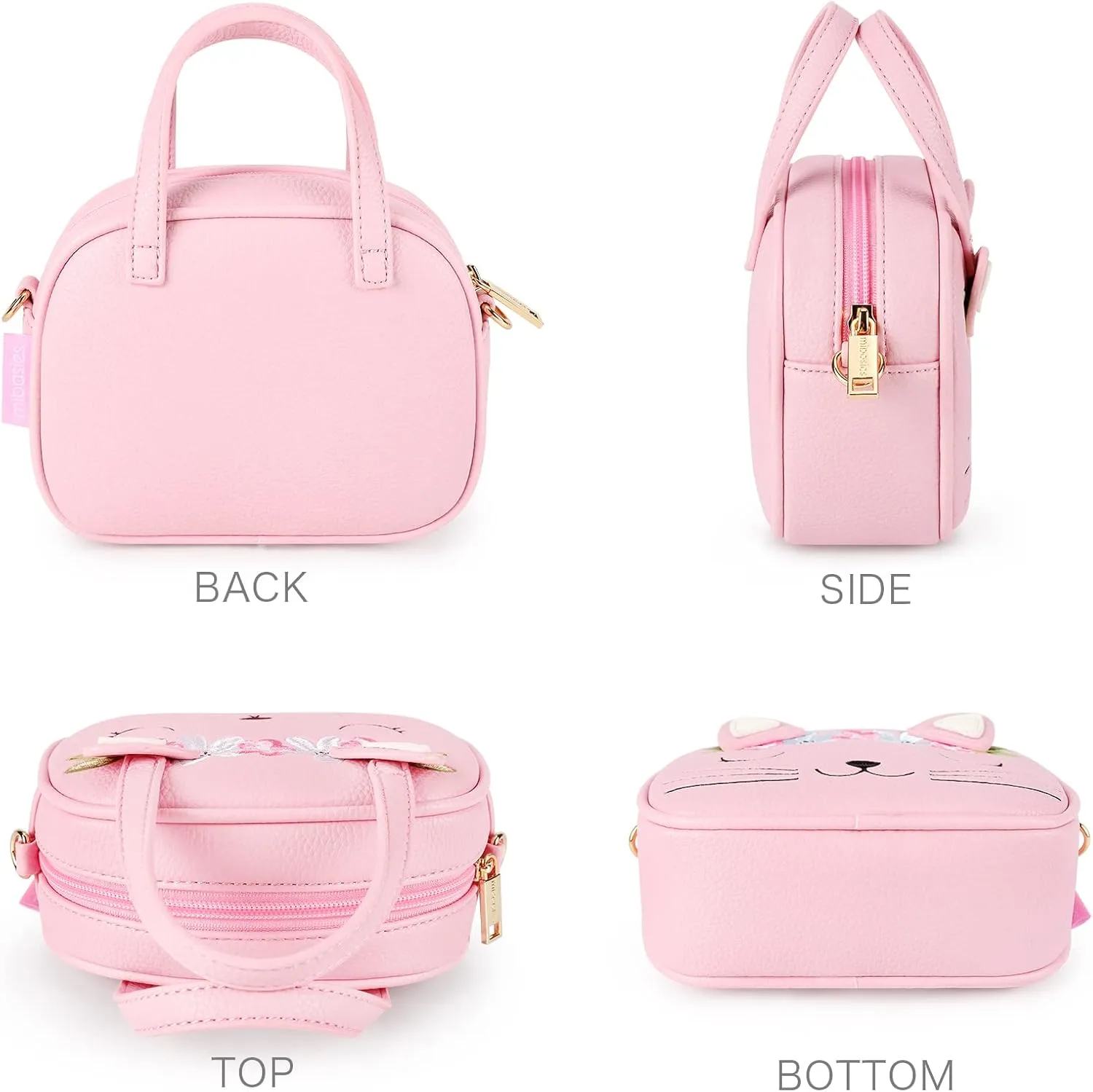 mibasies Toddler Purse for Little Girls Handbags Kids Age 3-8 Cat purse