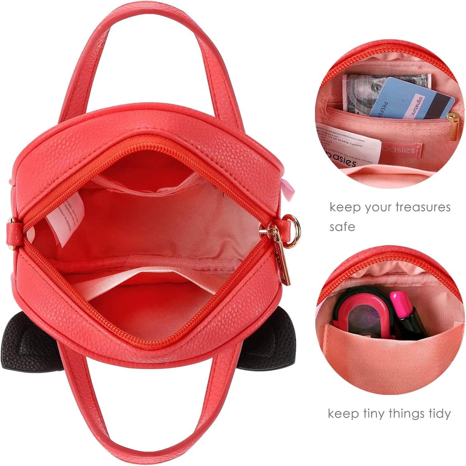 mibasies Toddler Purse for Little Girls Handbags Kids Age 3-8 Fox purse