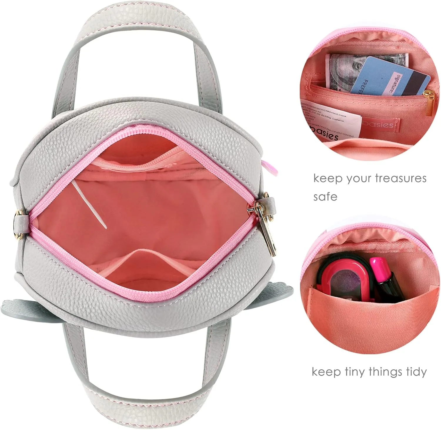 mibasies Toddler Purse for Little Girls Handbags Kids Age 3-8 Kola purse