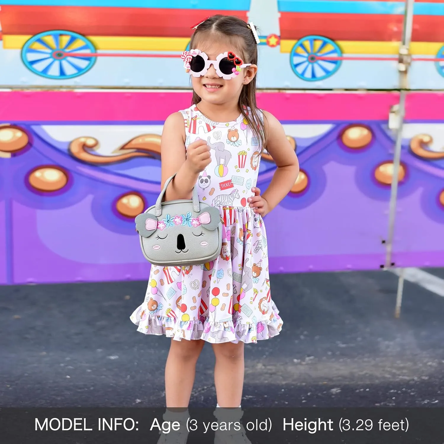 mibasies Toddler Purse for Little Girls Handbags Kids Age 3-8 Kola purse