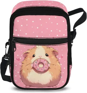 Mini Crossbody Bag with Adjustable Straps Small Crossbody Bags for Men Multifunctional Messenger Bag