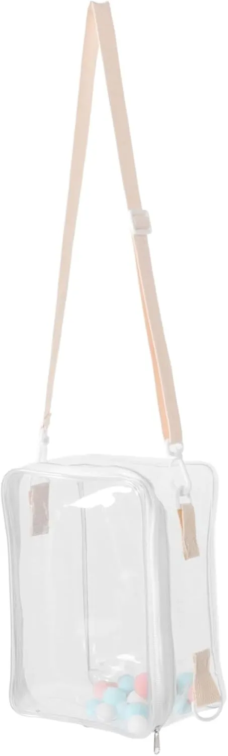 Mini Figures Shoulder Bag Doll Carrier Zipper Closure Portable Storage Bag for Cotton Dolls
