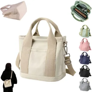 Misawa Shinichiro Japanese Handmade Large Capacity Multi-Pocket Handbag, Lunchbox Bag, Crossbody Bag for Women