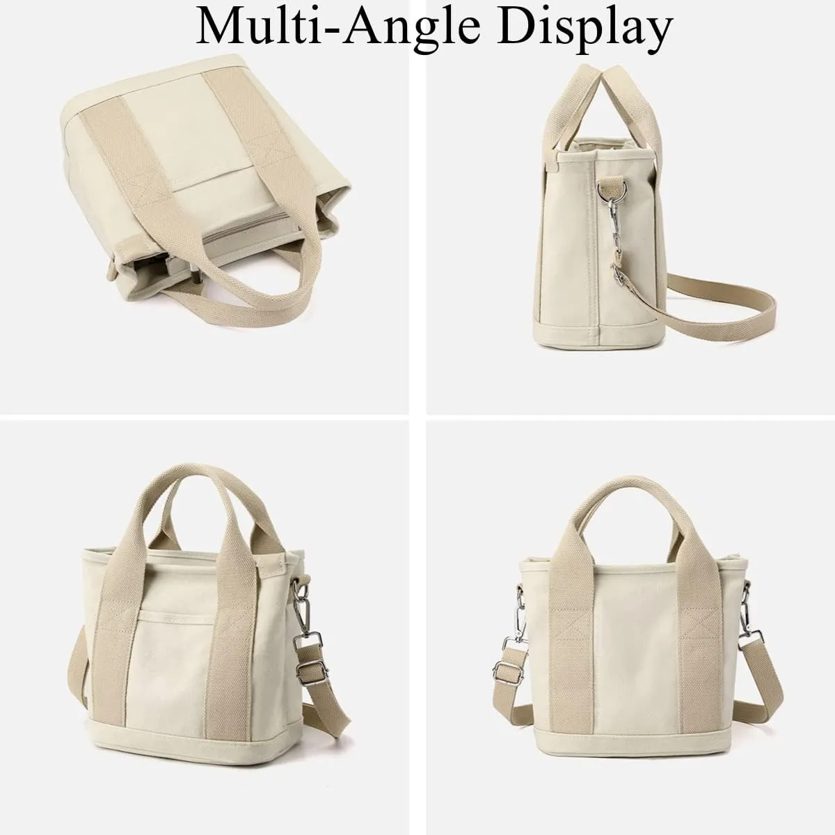 Misawa Shinichiro Japanese Handmade Large Capacity Multi-Pocket Handbag, Lunchbox Bag, Crossbody Bag for Women