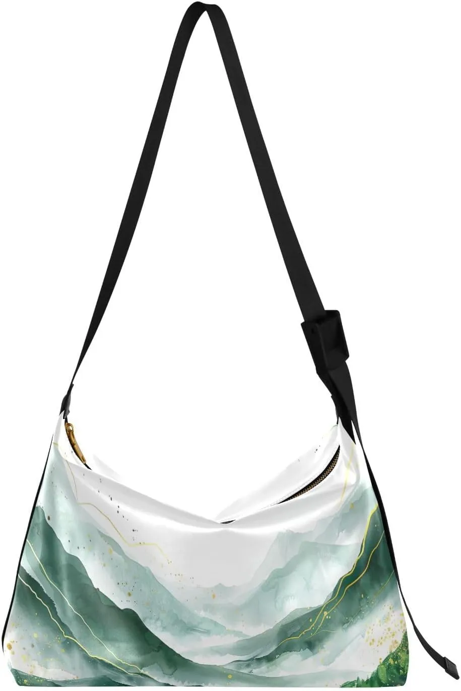 Misty Mountain Crossbody Bag Hobo Handbag Purse Fashion PU Leather Shoulder Bags for Women