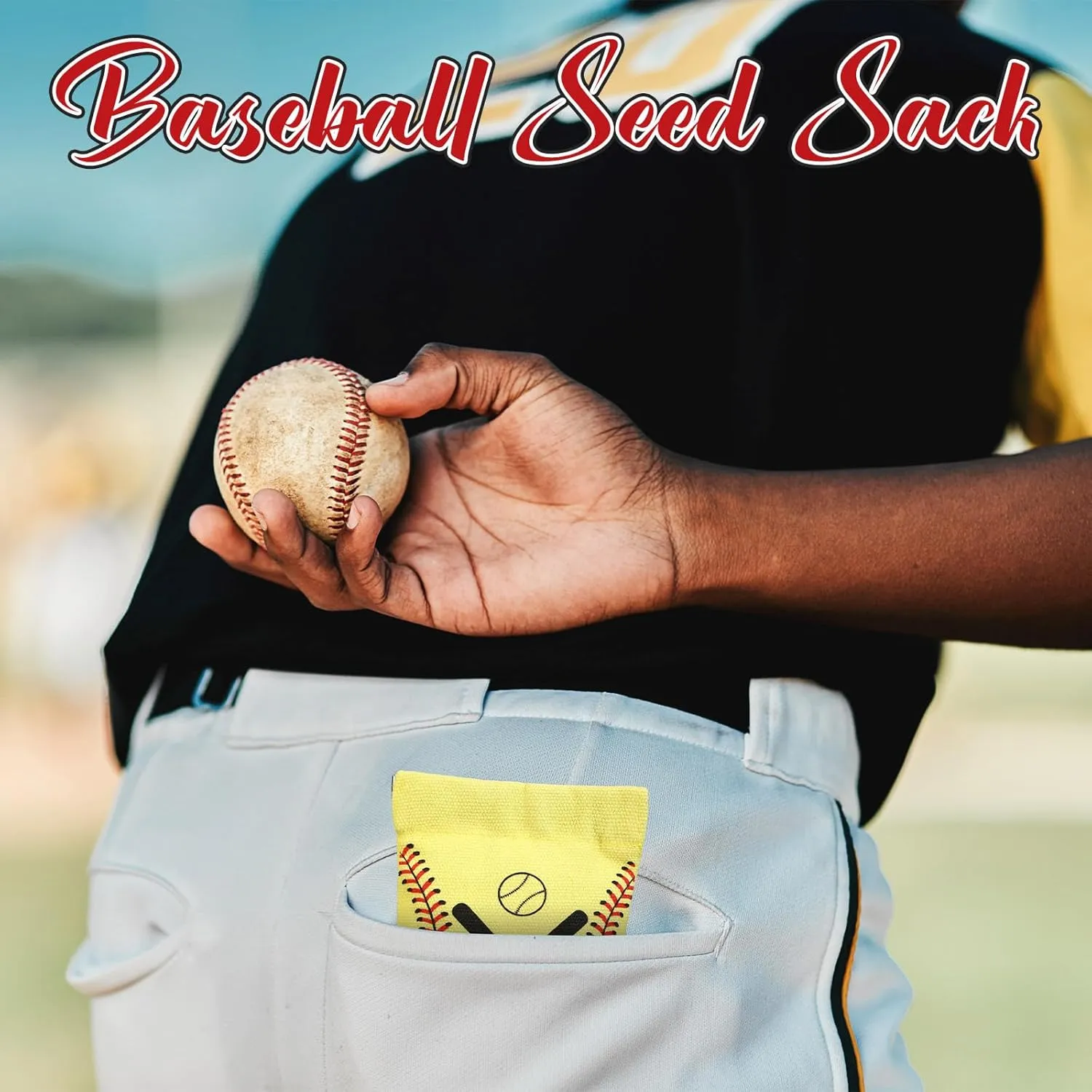 Mixweer 12 Sets Seed Sack Bags for Team with Message Gift Card Seed Sack for Sunflower Seed Sack Bags for Players Personalize Team Gift Bags for Party