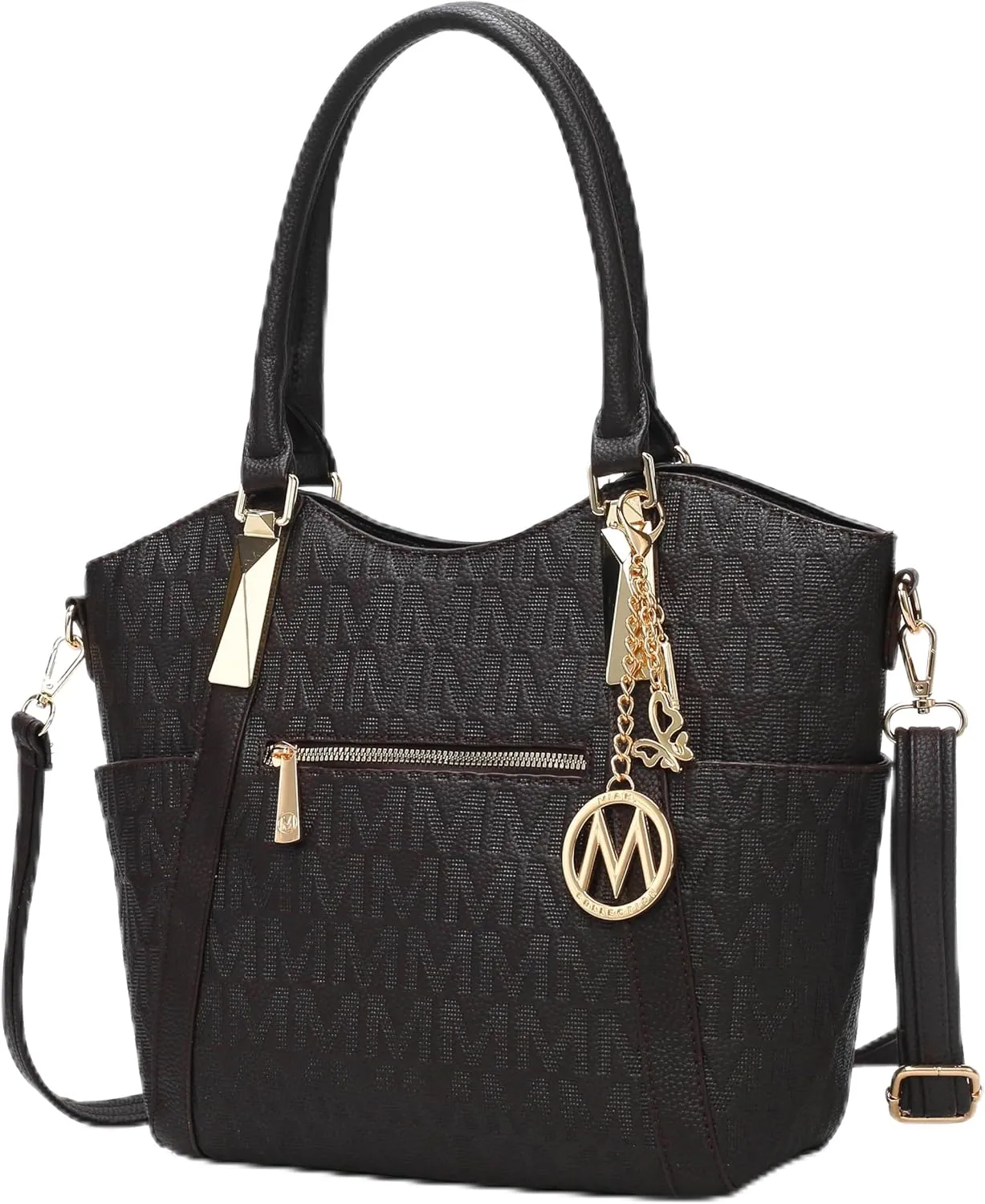 MKF Collection Tote Satchel Handbag for Women: PU Leather Shoulder Bag – Top-Handle Purse, Ladies Pocketbook By Mia K