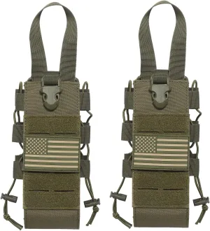 Molle Water Bottle Holder Molle Pouch Carrier,Tactical Water Bottle Pouch,Water Bottle Carrier with Strap,Tactical Molle Water Bottle Pouch,Water Bottle Holder Carrier for Walking