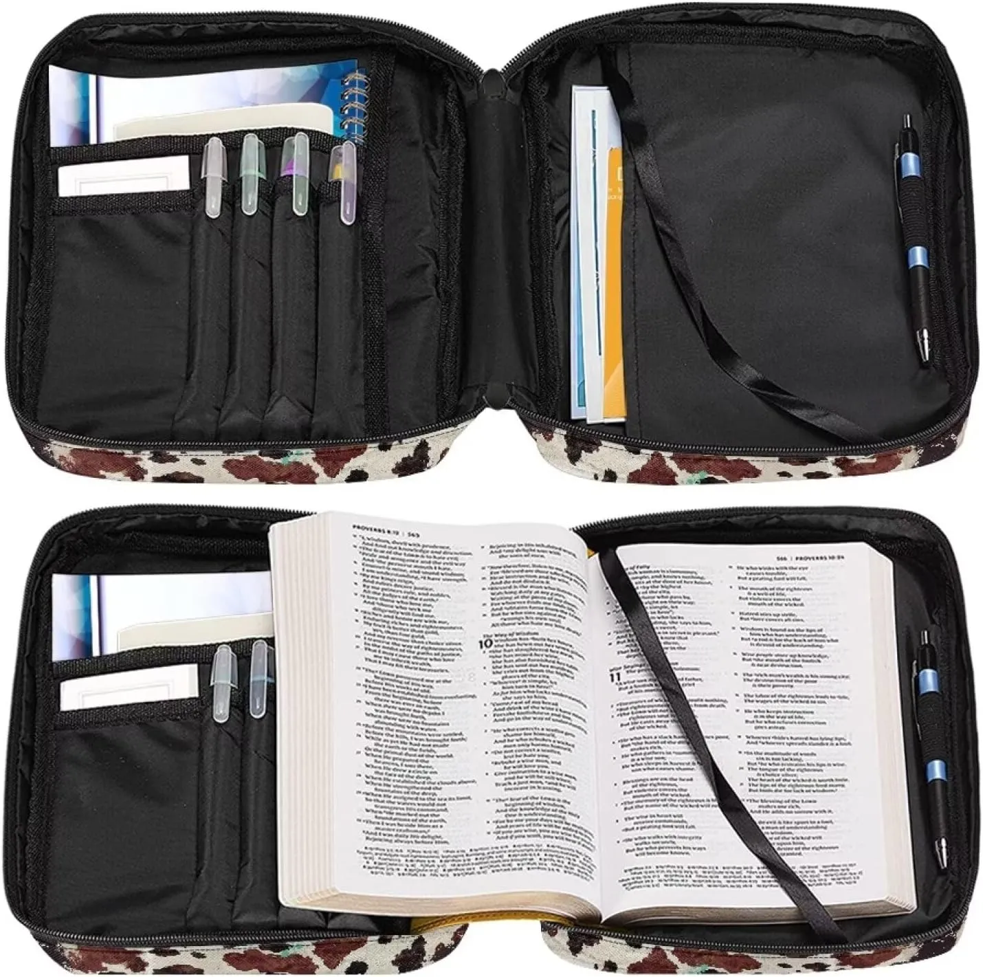 Mumeson Bible Cover for Ladies Anti Dust Bible Bags Bible Study Accessory Holder Carrying Tote Bag