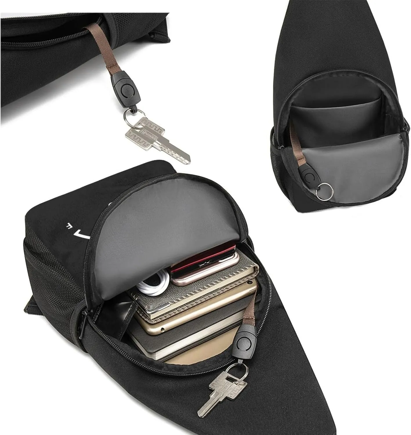 My Give A Sht Meter Is Empty Unisex Chest Bag Lightweight Crossbody Shoulder Bag Travel Pocket Black