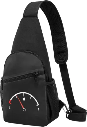 My Give A Sht Meter Is Empty Unisex Chest Bag Lightweight Crossbody Shoulder Bag Travel Pocket Black