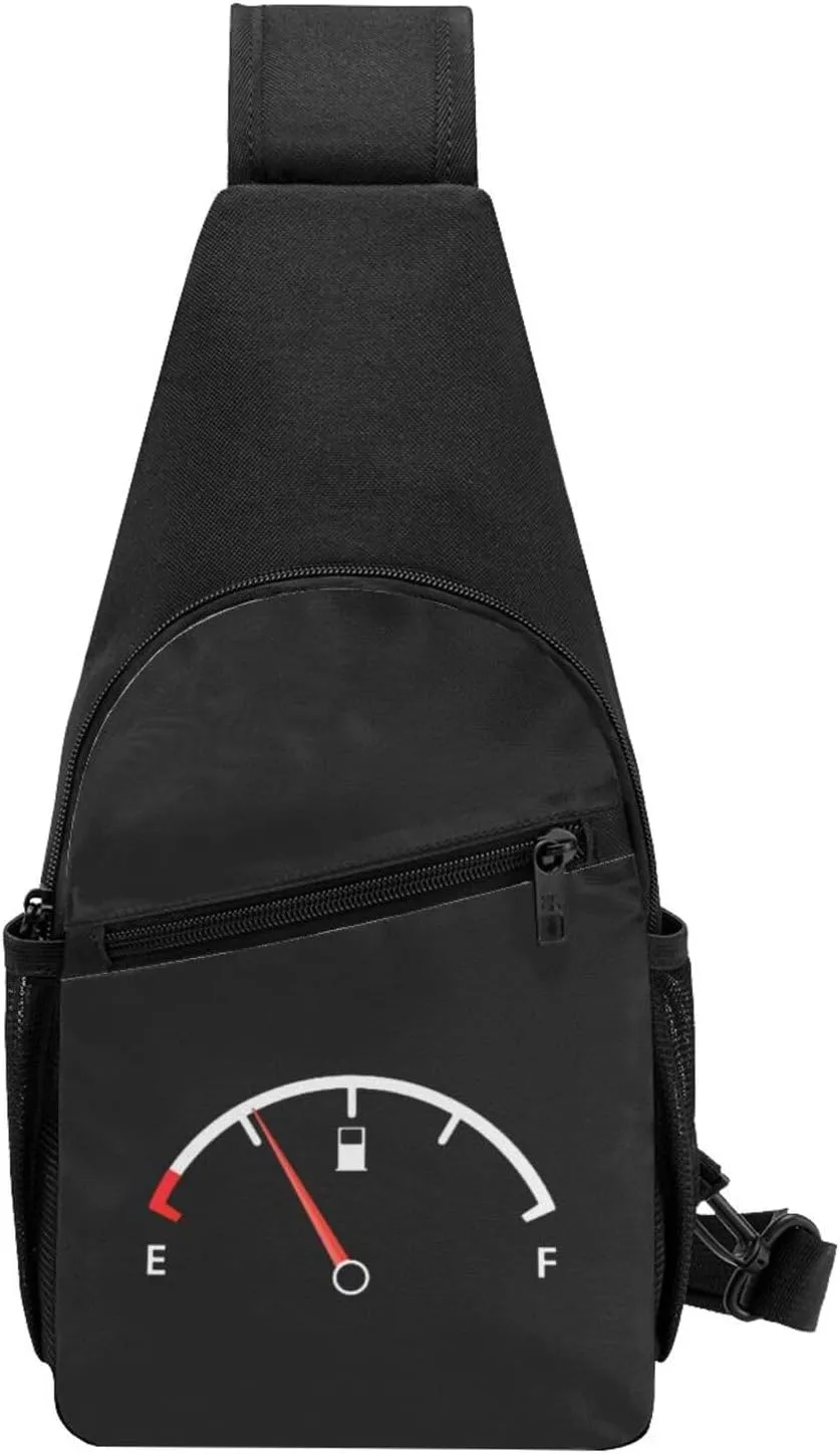My Give A Sht Meter Is Empty Unisex Chest Bag Lightweight Crossbody Shoulder Bag Travel Pocket Black