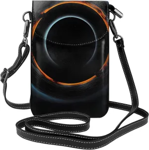 Mysterious Cosmic Black Holes Women'S Crossbody Bag, Zipper Phone Wallet, Cute Purse, Shoulder Bag, Detachable Shoulder Strap