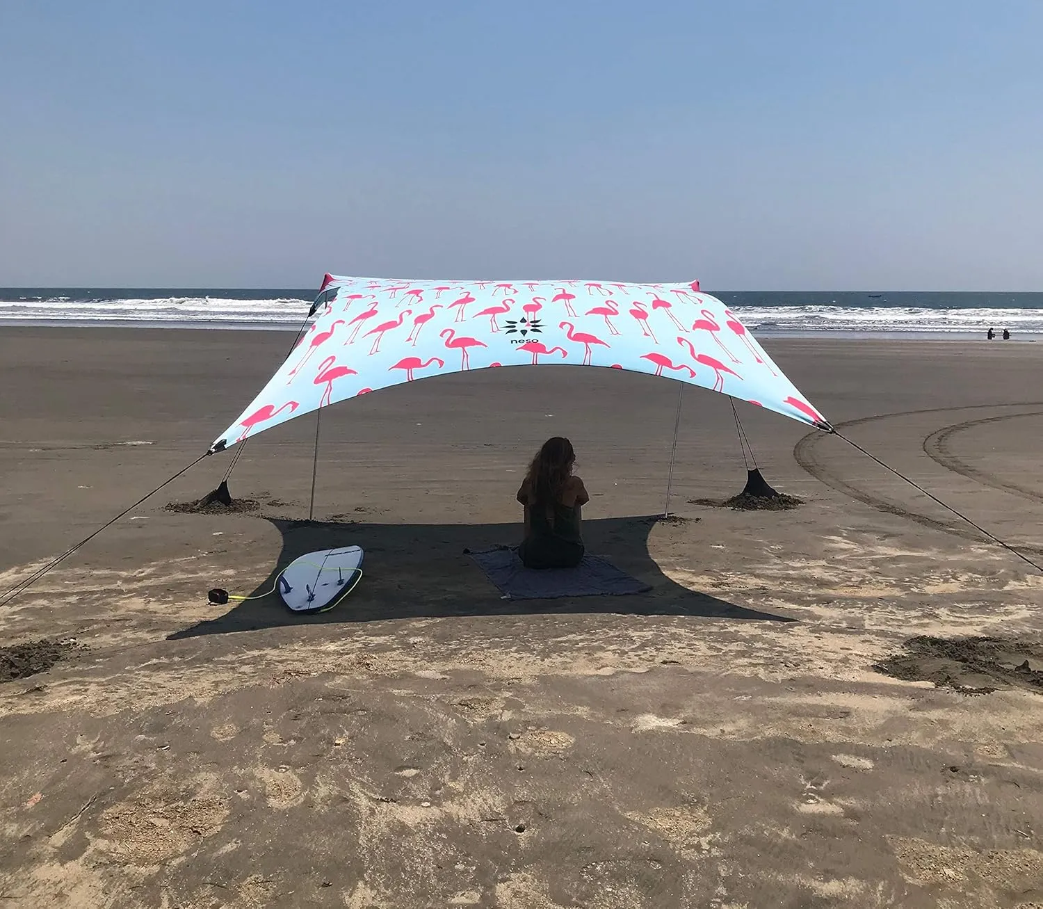 Neso Tents Grande Beach Tent, 7ft Tall, 9 x 9ft, Reinforced Corners and Cooler Pocket