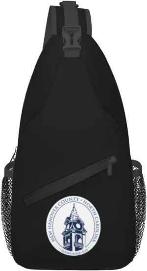 New Hanover County Seal Crossbody Bags For Women Men Chest Backpack Gym Shoulder Bag Travel Outdoor Sports Casual Crossbody Bags