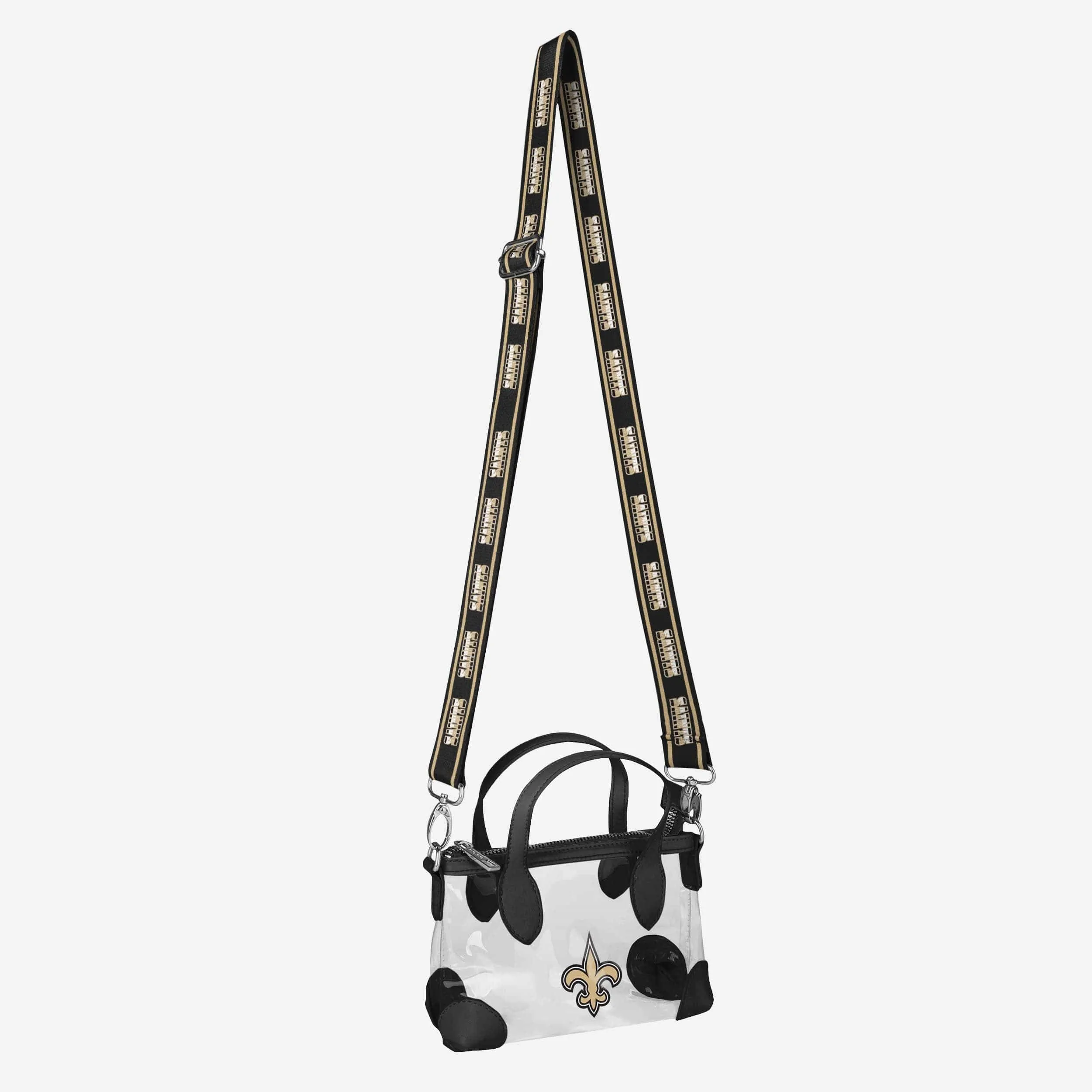 New Orleans Saints Big Logo Clear Crossbody Mini Purse