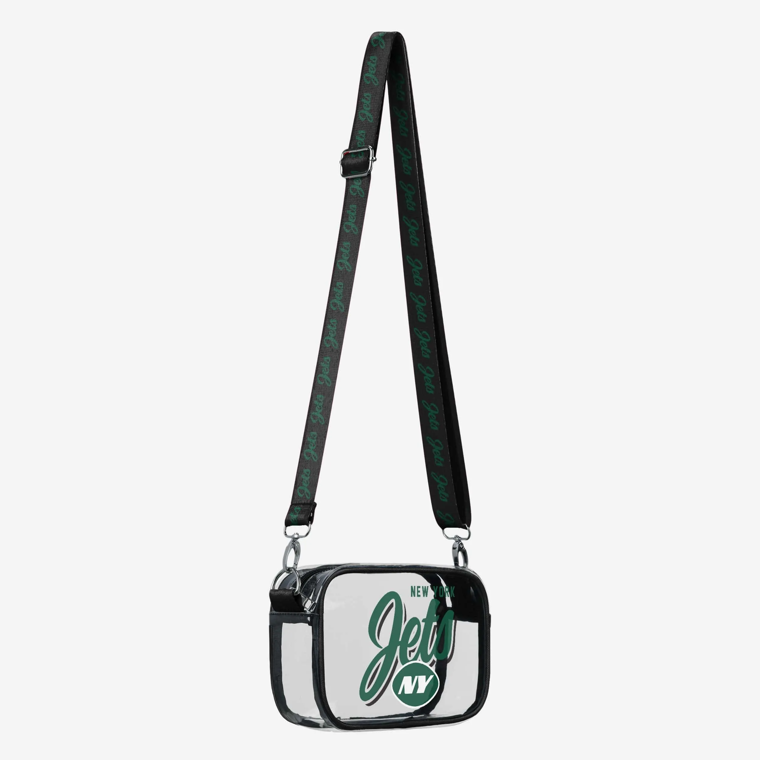 New York Jets Monty Script Clear Crossbody Bag