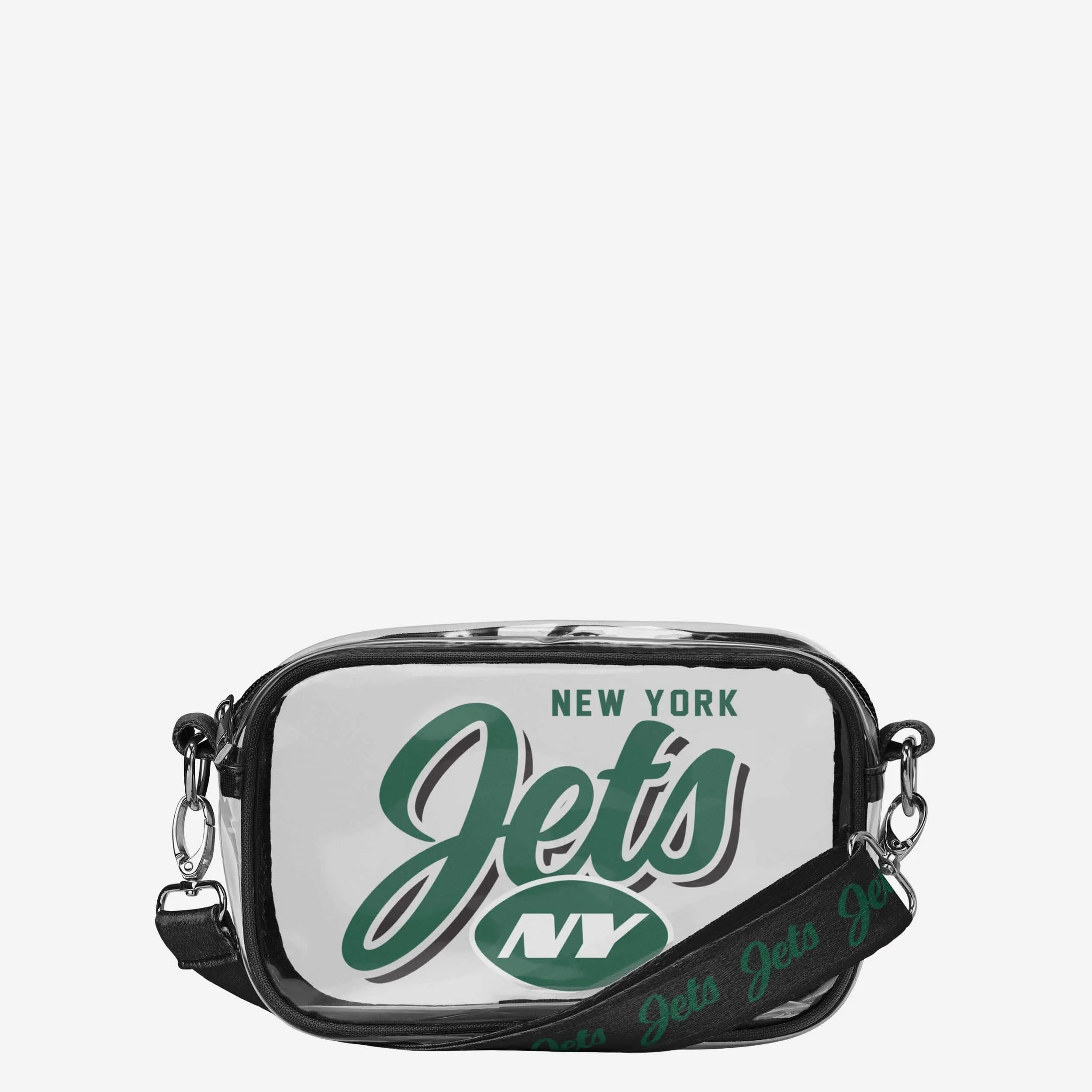 New York Jets Monty Script Clear Crossbody Bag