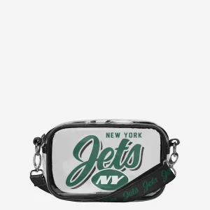 New York Jets Monty Script Clear Crossbody Bag