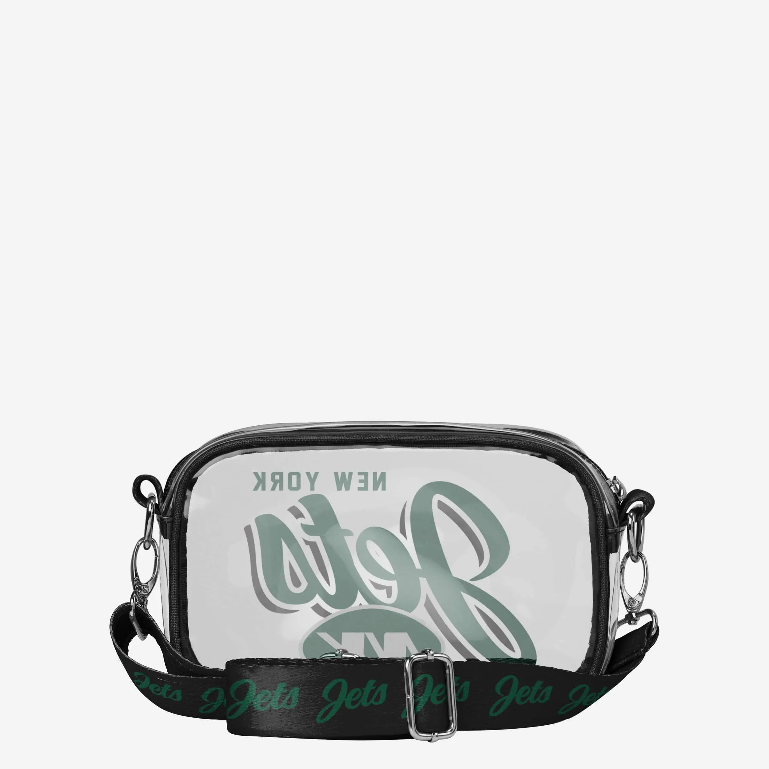 New York Jets Monty Script Clear Crossbody Bag