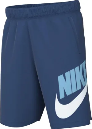 Nike Sportswear Club Fleece Big Kids' French Terry Shorts (Court Blue/White/Aquarius Blue, FD2997-476) Size Small