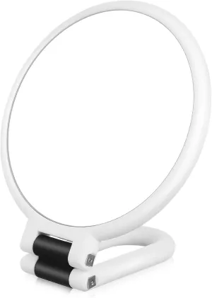 NOLITOY Portable Makeup Mirror 10x Magnification Dual-Sided Folding Design Space-Saving for Travel Home Use