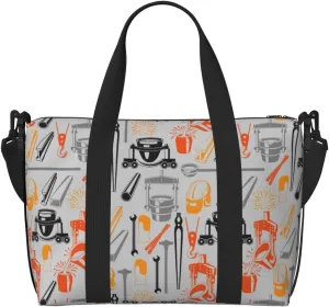 Novastar Laptop Tote Bag for Women Work - Cast steel equipment Overnight Weekender Bags for Women Travel, Gym Bag for Women Men, Personal Item Crossbody Travel Bags for Women Men Carry On