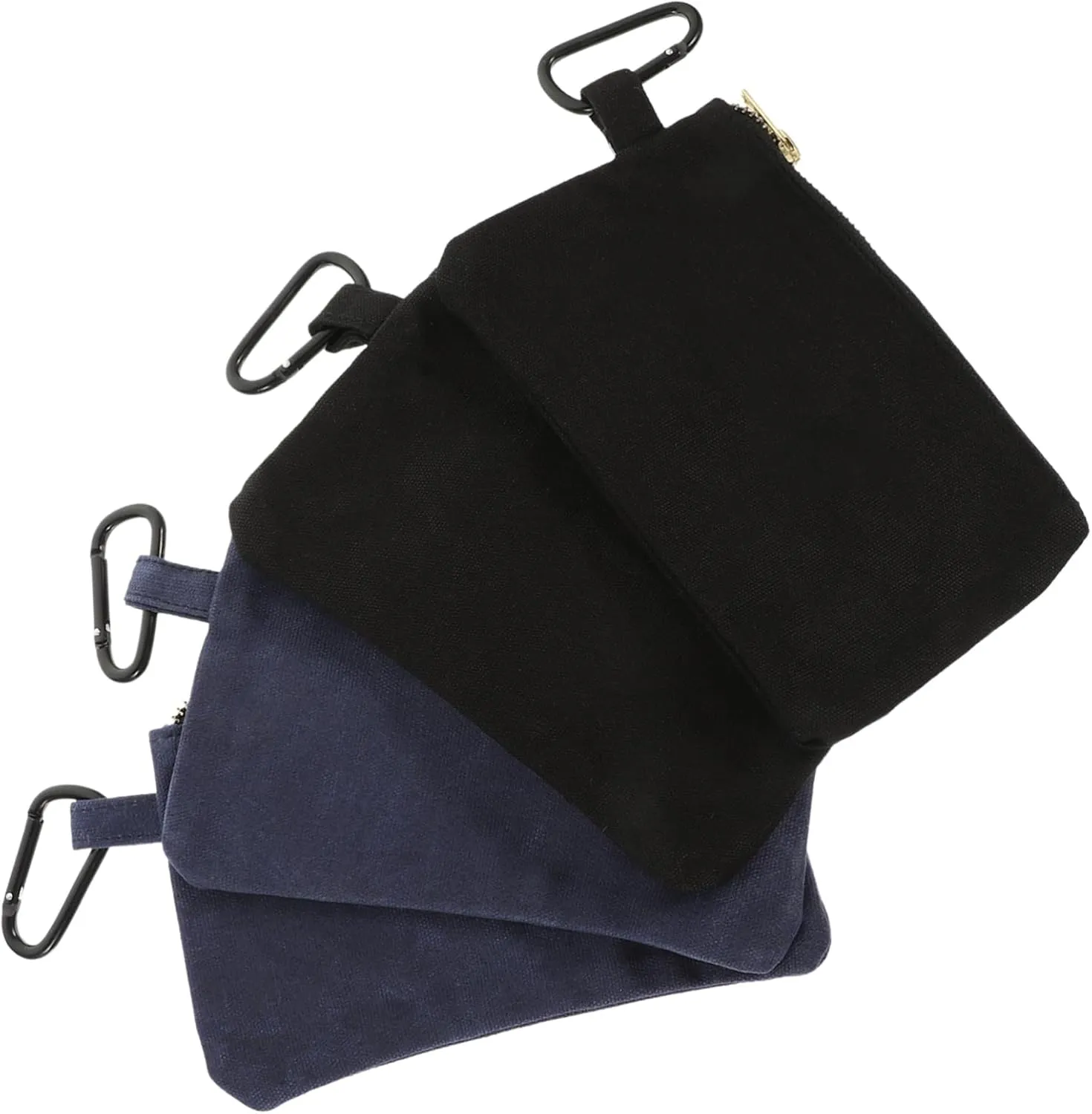 NUOBESTY 4Pcs Handheld Tool Pouch Canvas Organizer for Storage Tools Thickened Zipper Bags for Electricians and Tool Use