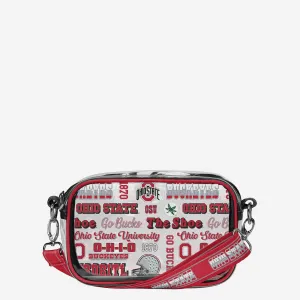 Ohio State Buckeyes Repeat Retro Print Clear Crossbody Bag