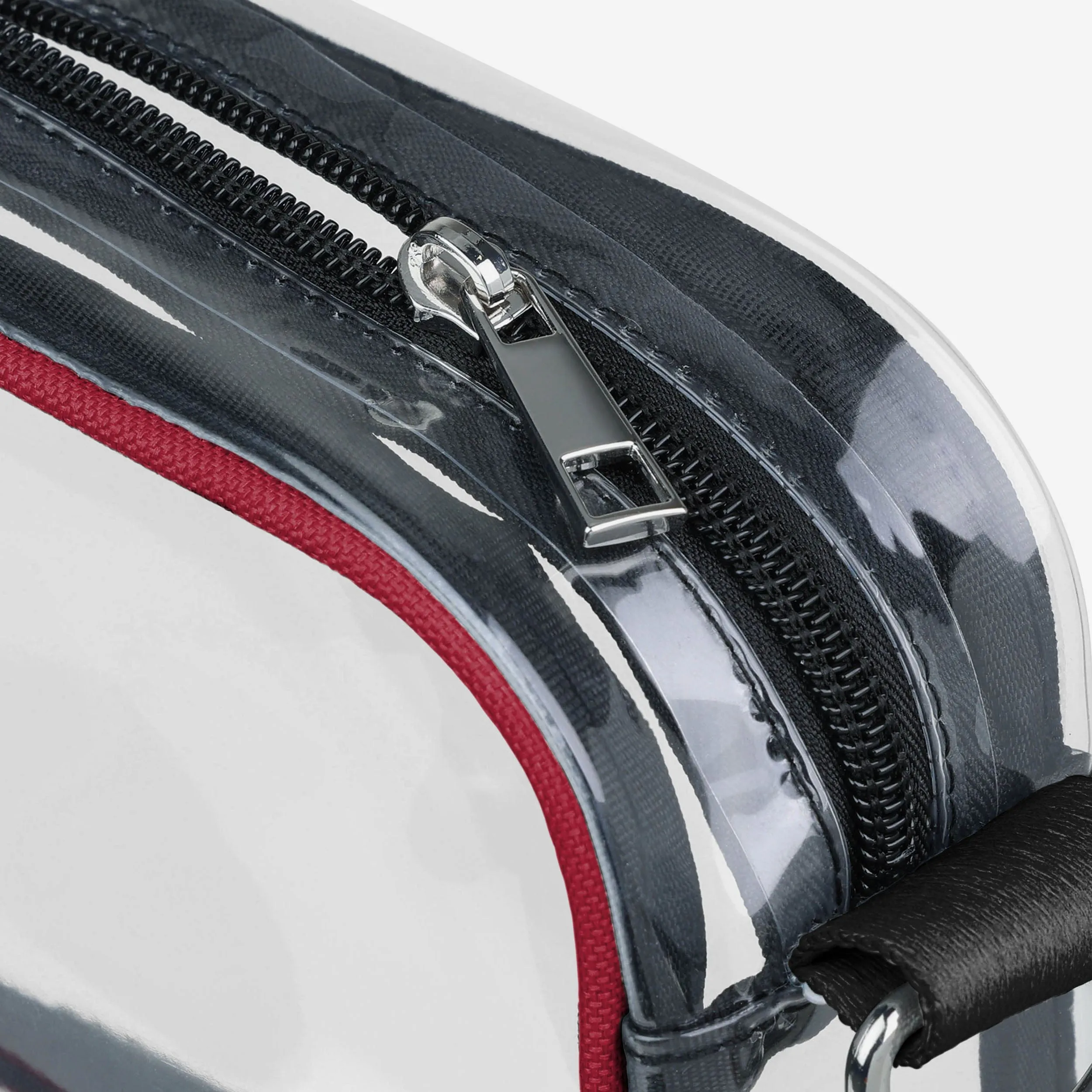 Oklahoma Sooners Team Stripe Clear Crossbody Bag