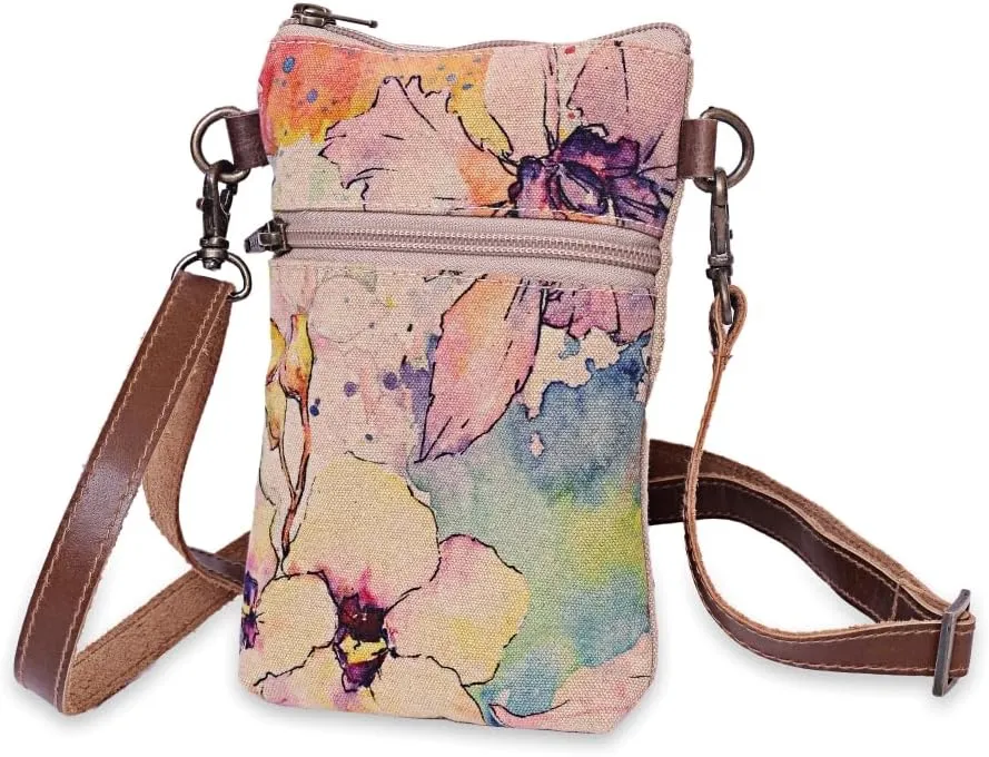 Orchid - Wristlet Wallets for Women, Crossbody Sling Bags, Crossbody Purse, Tote Bag, Book Bag, Cell Phone Purse