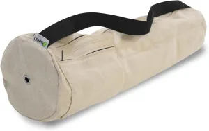 Organic Hemp Mat Bags - 8" round x 32" long - Easy Open Zipper - Extra Large - (fits Manduka   Jade) - Made in USA
