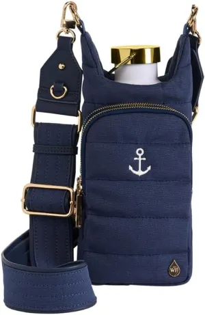 Original HydroBag Collection | Large Water Bottle Holder with Strap & Zipper Slot for Handle | Crossbody Tumbler Carrier Bag with Pockets