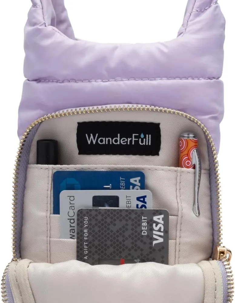 Original HydroBag | Quilted Water Bottle Holder with Strap | Tote Bottle Carrier Crossbody Bag with Pockets