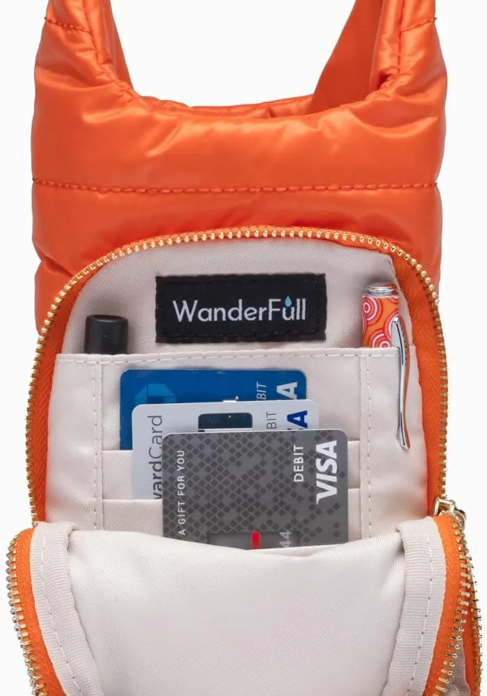 Original HydroBag | Quilted Water Bottle Holder with Strap | Tote Bottle Carrier Crossbody Bag with Pockets