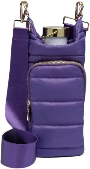 Original HydroBag | Quilted Water Bottle Holder with Strap | Tote Bottle Carrier Crossbody Bag with Pockets
