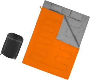 Outdoor Double Sleeping Bag Equipment 2 Person Versatile with Carry Bag Backpacking Quilt Warm Camping Sleep Bag for Adults