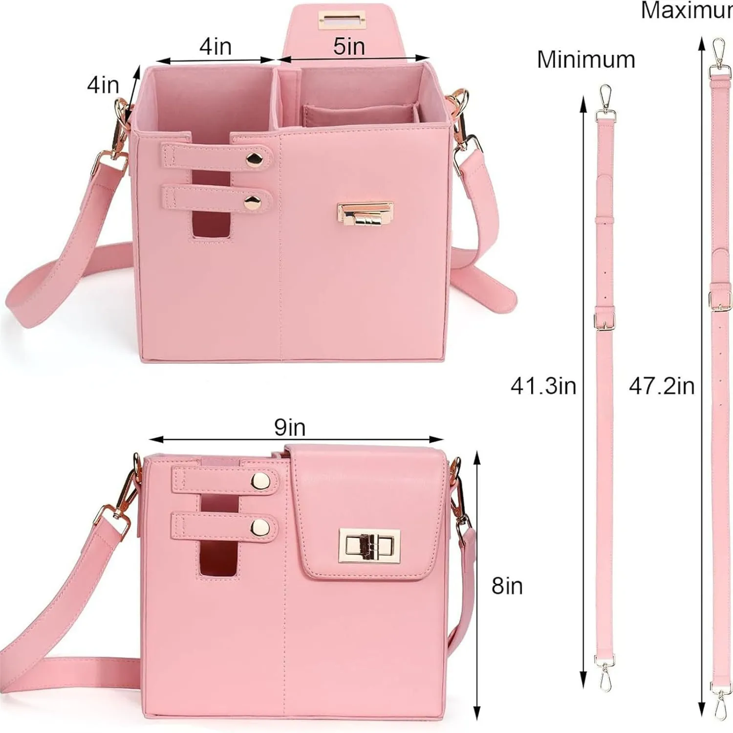 Outdoor Portable Crossbody Water Cup Storage Bag, 2L, Black, Water Bottle Carrier Bag