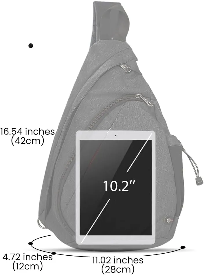 OutdoorMaster Sling Bag, Hiking Daypack, Crossbody Shoulder Chest Urban Outdoor Travel Backpack for Women & Men